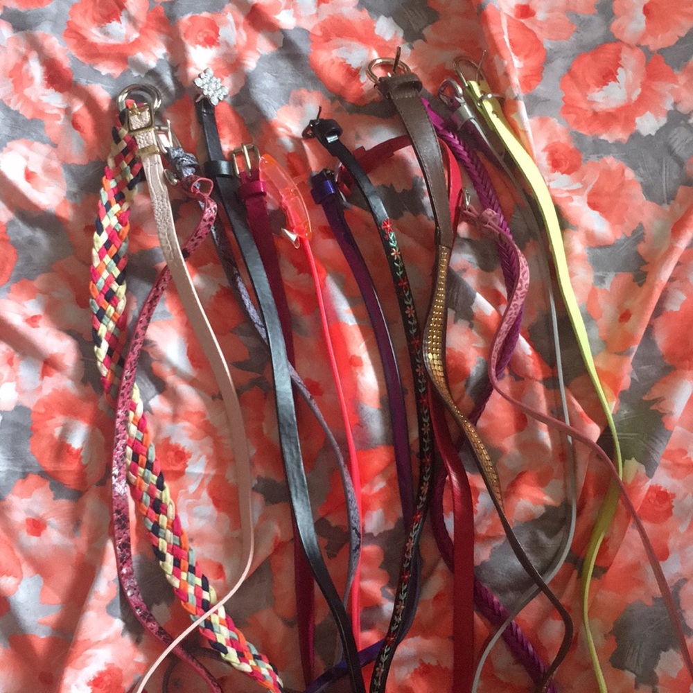 A bag of belts